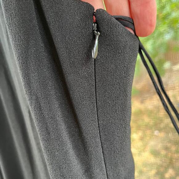 Badgley Mischka Vintage Black Beaded Formal Gown Size 6 - Picture 7 of 9